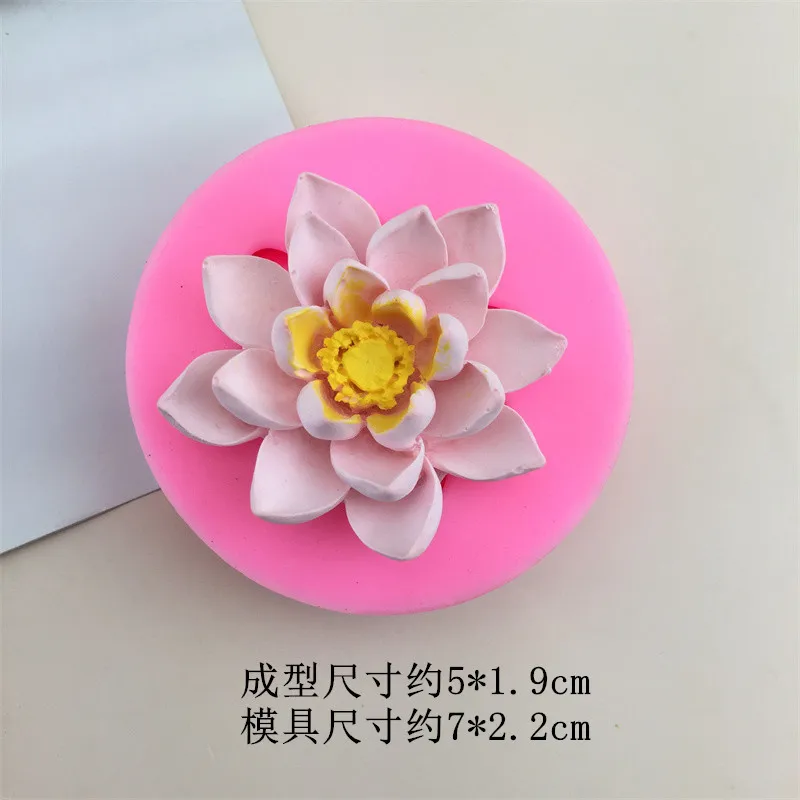 Форма для торта в форме лотоса, Силиконовая форма для мыла ручной работы, Декоративная форма для украшения цветов Изображение 1
