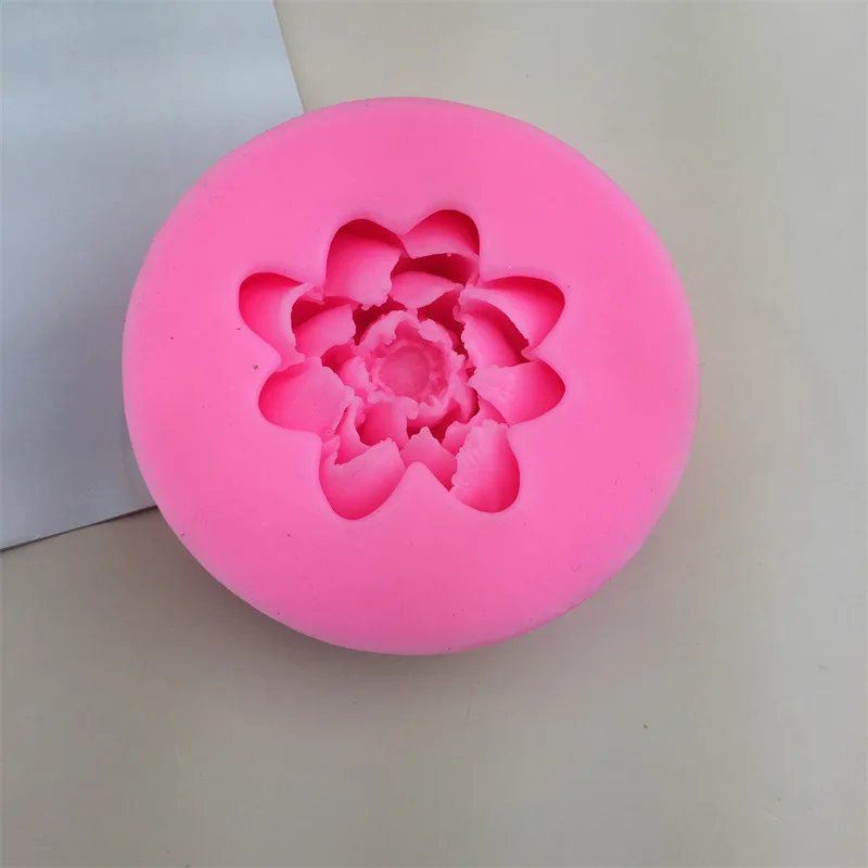 Форма для торта в форме лотоса, Силиконовая форма для мыла ручной работы, Декоративная форма для украшения цветов Изображение 3