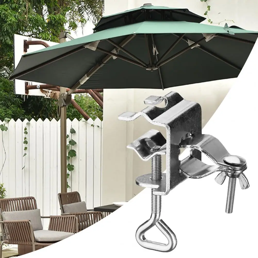 Садовый зонт Parasol Регулируемый Зонт Полезный зажим Для установки подставки для стола Эффективный зонт Легко установить настил для настила стола Изображение 0