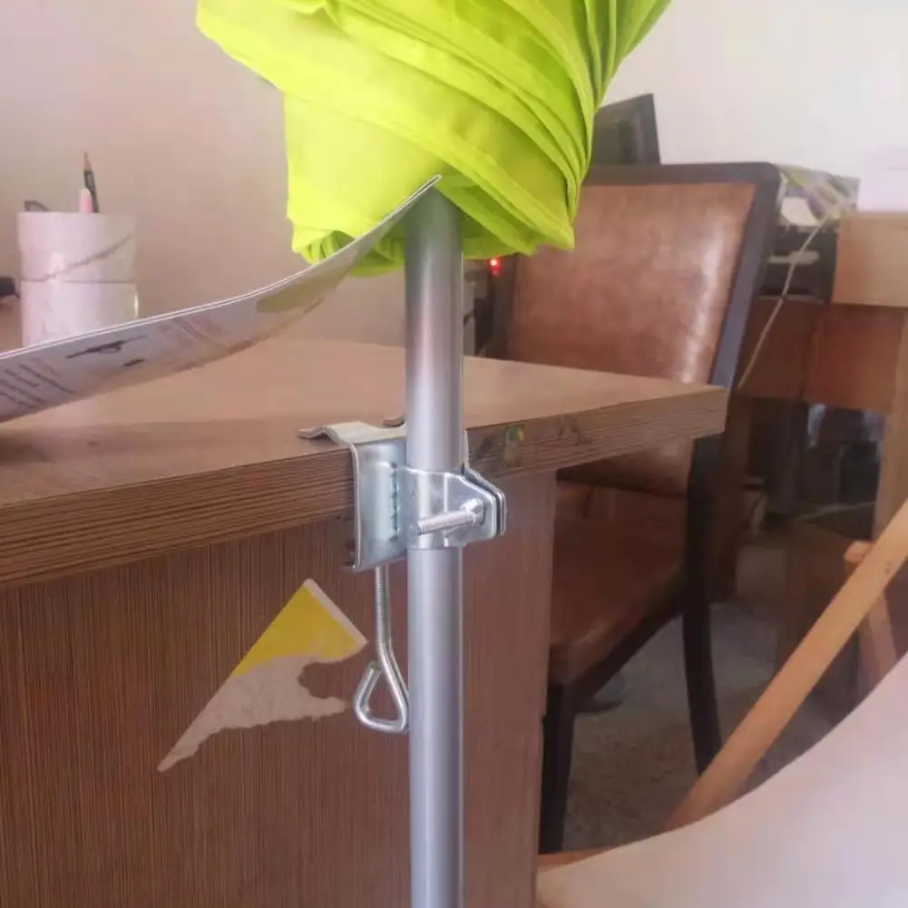 Садовый зонт Parasol Регулируемый Зонт Полезный зажим Для установки подставки для стола Эффективный зонт Легко установить настил для настила стола Изображение 5