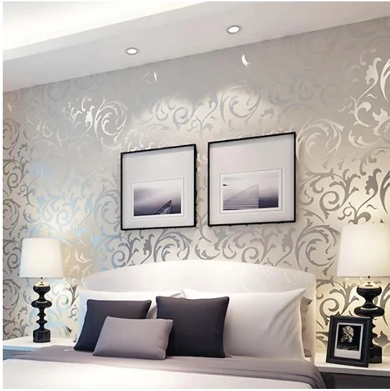 Обои с 3D-тиснением в виде цветов, съемные наклейки на стены для спальни, гостиной, обои для домашнего декора (без клея), Изображение 0