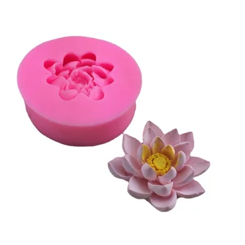 Форма для торта в форме лотоса, Силиконовая форма для мыла ручной работы, Декоративная форма для украшения цветов