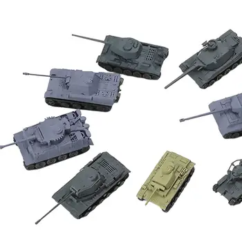 Набор из 8 комплектов для сборки танков 1:144 Боевой танк для настольных мужских подарков