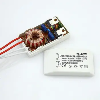Галогенная лампа с напряжением от 220 В до 12 В, электронный трансформатор, блок питания, адаптер для драйвера