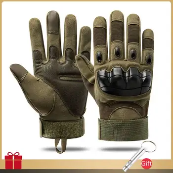 Тактические военные перчатки Перчатки для стрельбы Спортивные Защитные перчатки с сенсорным экраном для фитнеса Мотоциклетные охотничьи походные перчатки с полными пальцами