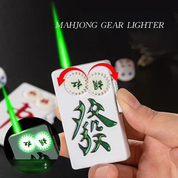 Механическая зажигалка для Маджонга TikTok Mahjong Lighter One Cake Red Fortune Mahjong Lighter Газовая зажигалка