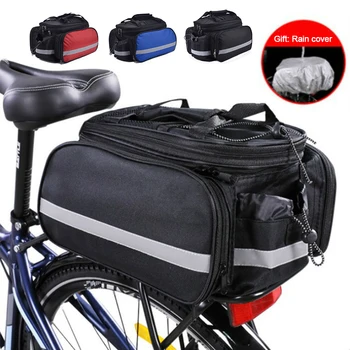 Сумка для велосипеда MTB Водонепроницаемая Сумка для заднего сиденья велосипеда, сумки для багажника, сумка для переноски Большой емкости, портативные пылезащитные Велосипедные сумки