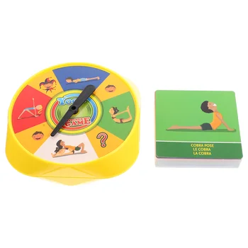 Спортивные карточные игры Игрушки Интерактивная поза для йоги для детей, бумажная доска для раннего обучения, детский столик