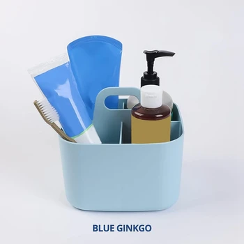 Многоцелевой органайзер - штабелируемая пластиковая сумка для рукоделия с ручкой, для чистки стола, синий