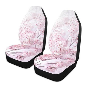 Акварель Сакура Сакура автомобильных чехлов передних сидений только для женщин мужчин сиденья охватывает 2 Набор для SUV автомобилей седан грузовик 