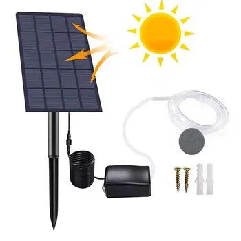 Солнечный оксигенатор для пруда, работающий на солнечных батареях, Барботер для пруда, аэратор, Наружный малошумный насос для циркуляции воды на солнечных батареях для маленьких