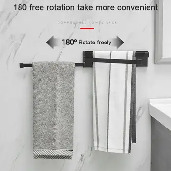 Компактная вешалка для полотенец Универсальные настенные вешалки для полотенец Компактные решения для кухни, ванной комнаты, не требующие сверления.