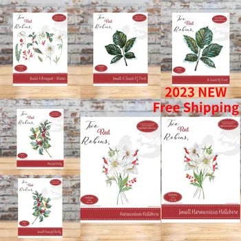 Листья и цветы 2023 Новые штампы для резки металла, Тиснение, изготовление бумажных поздравительных открыток, шаблон для изготовления поделок ручной работы