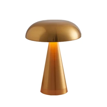 1 комплект грибовидной лампы светодиодная барная настольная лампа Кафе отеля наружная декоративная прикроватная USB зарядка Ночная лампа Золото