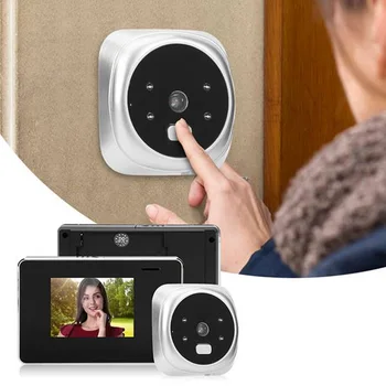 2,8-дюймовая ЖК-цифровая камера для дверного звонка, устройство ночного видения, электронный видеодомофон, глазок для наружной двери, домашняя безопасность
