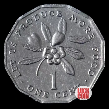 Ямайская монета специальной формы в 1 цент, алюминиевая монета диаметром 21,2 мм, Старый год монеты Случайный 100% Оригинал