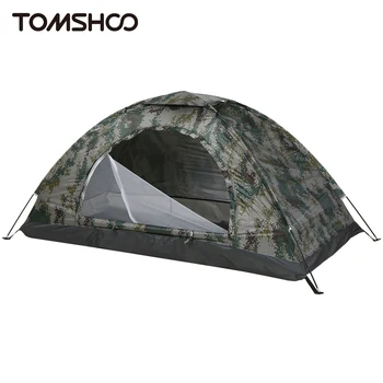 Tomshoo 1/2-местная сверхлегкая походная палатка, однослойная портативная палатка с анти-УФ покрытием UPF 30 +, пляжная палатка для рыбалки на открытом воздухе