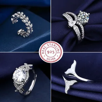 Женское наращиваемое кольцо из серебра 925 пробы, Обручальные Модные кольца, подарок на годовщину, роскошные Сверкающие линии Pave CZ, полированные линии