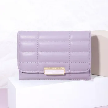 2023 Новая маленькая ароматная сумочка для отправки подарков, корейская версия модного складного дамского короткого кошелька