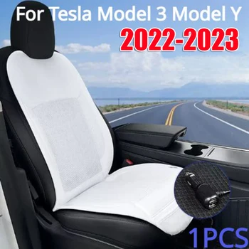 1 шт. подушка переднего сиденья автомобиля, дышащий защитный коврик для автокресла для Tesla Model 3 Y 2022-2023