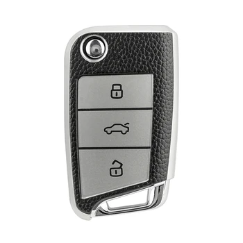 GORBIN Кожаный чехол для дистанционного ключа автомобиля TPU, Защитная сумка для Фольксваген Пассат B8 2017