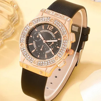 Повседневные модные женские часы, женские кварцевые наручные часы с бриллиантовой указкой, женские часы универсального стиля для ежедневного подбора, Горячая распродажа