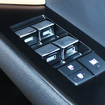 Кнопка включения стеклопакета автомобиля Декоративная наклейка блестки Дверной подлокотник декоративная рамка для Lexus UX200 UX250h UX260h 2019 2020