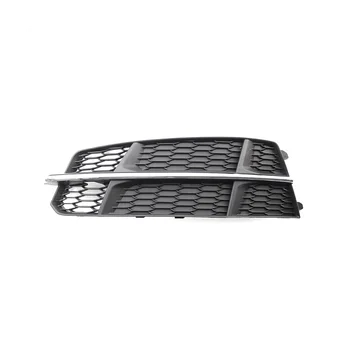 Крышка решетки радиатора противотуманных фар левого переднего нижнего бампера 4G0807681AN для A6 C7 2014-2018 Черный Хром