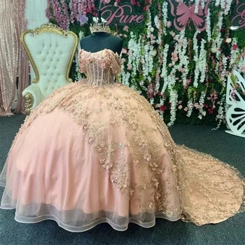Пышные платья принцессы Ashely Alsa с цветочными аппликациями и бисером, бальное платье, Сладкие 16 платьев для выпускного вечера, платья для вечеринки по случаю Дня рождения, Vestidos
