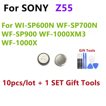 10 шт./лот ZeniPower Z55 Аккумулятор 3,7 В 1254 Замена CP1254 Для Sony WI-SP600N WF-SP700N WF-SP900 WF-1000XM3 Гарнитура WF-1000X