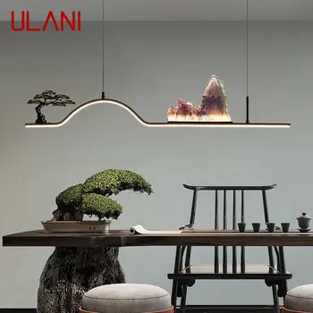 Подвесной потолочный светильник ULANI в китайском стиле, современный креативный дизайн, ландшафт холма, светодиодные светильники, люстры для домашней столовой чайханы