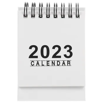 2023 Мини-настольный календарь бумажный год кролика Мольберты планировщик расписания кроликов Небольшая повестка дня