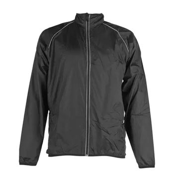 Куртка для горного велосипеда, легкая дышащая водонепроницаемая велосипедная куртка, Светоотражающая Ветрозащитная Черная застежка-молния для бега