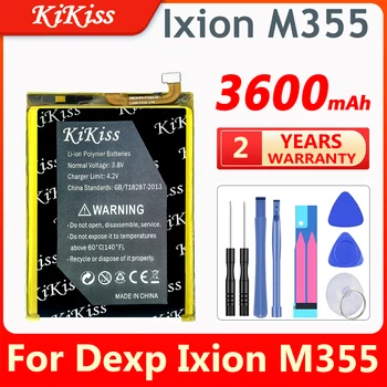Аккумулятор для телефона KiKiss 3600 мАч для мобильного телефона Dexp Ixion M355