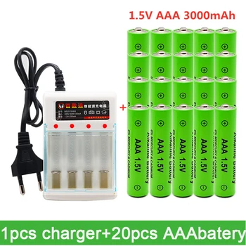 100% Новая батарея AAA 3000 мАч перезаряжаемая батарея AAA 1.5 В 3000 мАч Перезаряжаемая Новая Alcalinas drummey + зарядное устройство