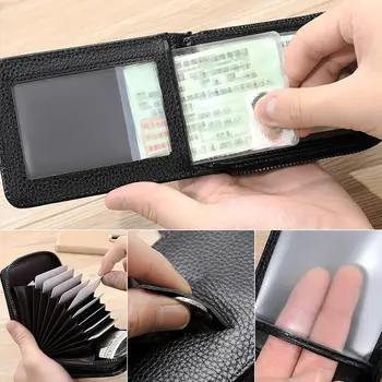 Органайзер для кредитных карт, защищенный RFID-NFC-экранированием, Держатель для RFID-карт, кошелек для монет, блокирующий RFID Кошелек, Женский Мужской кошелек