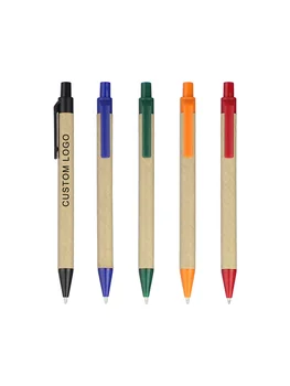 Шариковая ручка Eco Paper с черными чернилами, изготовленная на заказ Шариковая ручка Green Concept, Экологически Чистый Индивидуальный Рекламный подарок, Персонализированные Ручки с логотипом