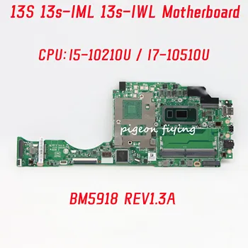 BM5918 REV1.3A для Lenovo ThinkBook 13S 13s-IML 13s-IWL Материнская плата ноутбука Процессор: I5-10210U I7-10510U DDR4 100% Протестирован, полностью В порядке