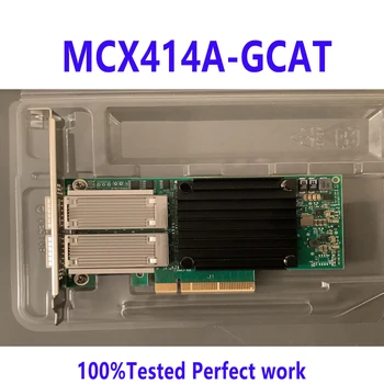 MCX414A-GCAT MELLANOX ConnectX-4 EN 2-Портовая Сетевая Интерфейсная карта QSFP28 50GbE