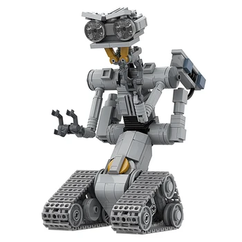 MOC Movie Shorted-Circuits Военный Эмоциональный Робот Набор Строительных Блоков для Astroed Robots Johnnyed 5 Модель Кирпичной Игрушки Детский Подарок