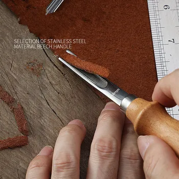 Практичный скребок для кромки кожаного изделия, снимающий фаски, режущий лопатку своими руками, тонкую ручку для обрезки барабана, инструмент для рукоделия