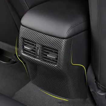 Для Mazda 3 Axela 2020 Защитная наклейка из АБС-пластика с защитой от ударов на выходе кондиционера сзади из углеродного волокна