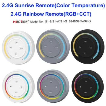 Miboxer S1/S2 3V2.4G Sunrise Пульт Дистанционного управления Rainbow Remote Для 5050 2835 5630 Цветовая температура RGB RGBW RGB + CCT Светодиодная лента