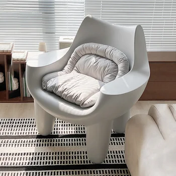 уютное кресло для гостиной в скандинавском стиле с откидной спинкой, подлокотник для спальни, современный дизайн туалетного столика, диван из пластика, салон fauteuil, минималистская мебель