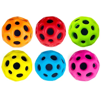 Мяч с высоким отскоком Красочный Космический мяч Мягкое взаимодействие Надувной мяч Прыжки Резиновый мяч для детей Детские игрушки для пляжа на открытом воздухе