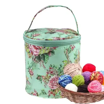 Домашняя сумка для ежедневного вязания Домашняя сумка для ежедневного хранения шерстяной пряжи, вязания крючком, швейной иглы, сумочки для инструментов для ткачества, сумки для хранения пряжи