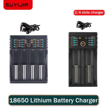 100% 18650 Литиевая Батарея Зарядное Устройство USB Быстрая Зарядка Литиевой Батареи с Индикаторной Лампой 18500 Портативная Зарядка 201CAR 401CAR