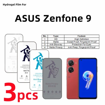 3шт HD Гидрогелевая Пленка Для ASUS Zenfone 9 Матовая Защитная Пленка Для Экрана ASUS Zenfone 9 Eye Care Blueray Anti Spy Защитная Пленка