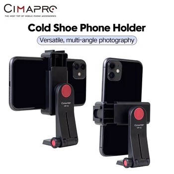 Cimapro CP-13 Портативный Вращающийся Зажим Для телефона в Холодном Башмаке 360 ° Live Selfie Настольный Штатив Для Крепления Головки Штатива Для Фотосъемки И видео