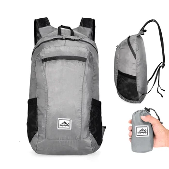 Ультралегкий Складной рюкзак, мужской Портативный уличный водонепроницаемый рюкзак для женщин, сумка из горной кожи, спортивная сумка для путешествий, покупок, 20 л